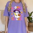 Trick Or Teach Spooky Teacher Ghost Halloween Teacher Women's Comfort Colors T-Shirt Violet Trick Or Teach Spooky Teacher Ghost Halloween Teacher Women's Comfort Colors T-Shirt Violet