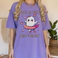 Trick Or Treat Point Your Feet Halloween Ghost Dance Teacher Women's Comfort Colors T-Shirt Violet