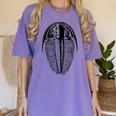 Trilobite Fossil Geology Teacher Student Geologist Women's Comfort Colors T-Shirt Violet Trilobite Fossil Geology Teacher Student Geologist Women's Comfort Colors T-Shirt Violet