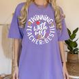 Twin Day For Spirit Week Teacher Bestie Matching Women's Comfort Colors T-Shirt Violet Twin Day For Spirit Week Teacher Bestie Matching Women's Comfort Colors T-Shirt Violet