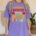 Twinning With My Bestie Teacher Boy Spirit Week Twin Day Women's Comfort Colors T-Shirt Violet Twinning With My Bestie Teacher Boy Spirit Week Twin Day Women's Comfort Colors T-Shirt Violet