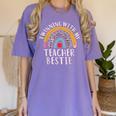 Twinning With My Teacher Bestie Spirit Week Girls Day Kids Women's Comfort Colors T-Shirt Violet