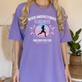 Never Underestimate Teachers Who Runs For Fun Women's Comfort Colors T-Shirt Violet Never Underestimate Teachers Who Runs For Fun Women's Comfort Colors T-Shirt Violet