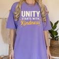Unity Kindness Shirt Women Teachers Kids Unity Day Orange Women's Comfort Colors T-Shirt Violet