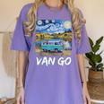 Van Go Retro Vanlife Art Teacher Women's Comfort Colors T-Shirt Violet Van Go Retro Vanlife Art Teacher Women's Comfort Colors T-Shirt Violet