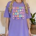 Walkie Calls Are My Cardio Special Education Teacher School Women's Comfort Colors T-Shirt Violet Walkie Calls Are My Cardio Special Education Teacher School Women's Comfort Colors T-Shirt Violet