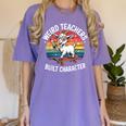 Weird Teachers Build Character Teacher Women's Comfort Colors T-Shirt Violet Weird Teachers Build Character Teacher Women's Comfort Colors T-Shirt Violet