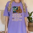 Weird Teachers Build Character Van Bigfoot Art Women's Comfort Colors T-Shirt Violet Weird Teachers Build Character Van Bigfoot Art Women's Comfort Colors T-Shirt Violet