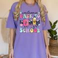 Welcome Back To School 2024 Teachers Students First Day Women's Comfort Colors T-Shirt Violet