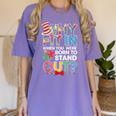 Why Fit In Doctor Teacher Cat In Hat Cool Autism Awareness Men Women Kids Women's Comfort Colors T-Shirt Violet Why Fit In Doctor Teacher Cat In Hat Cool Autism Awareness Men Women Kids Women's Comfort Colors T-Shirt Violet