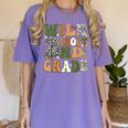 Wild About 2nd Grade Teacher Student First Day Of School Women's Comfort Colors T-Shirt Violet Wild About 2nd Grade Teacher Student First Day Of School Women's Comfort Colors T-Shirt Violet