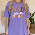 Wild About Learning Back To School First Day Teacher Student Women's Comfort Colors T-Shirt Violet