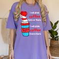 I Will Drink Coffee Here Or There Teacher Teaching Women's Comfort Colors T-Shirt Violet I Will Drink Coffee Here Or There Teacher Teaching Women's Comfort Colors T-Shirt Violet