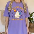 Will Give Math Advice For Candy Math Ghost Teacher Halloween Women's Comfort Colors T-Shirt Violet Will Give Math Advice For Candy Math Ghost Teacher Halloween Women's Comfort Colors T-Shirt Violet