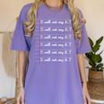 I Will Not Say 67 Teacher Classroom Humor Shirt Women's Comfort Colors T-Shirt Violet I Will Not Say 67 Teacher Classroom Humor Shirt Women's Comfort Colors T-Shirt Violet