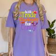Will Trade Students For Candy Teacher Halloween Costume Women's Comfort Colors T-Shirt Violet
