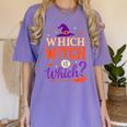 Which Witch Is Which Halloween For Women Men English Teacher Women's Comfort Colors T-Shirt Violet Which Witch Is Which Halloween For Women Men English Teacher Women's Comfort Colors T-Shirt Violet