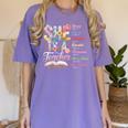 Women Bible Verse Christian Teacher God Says Back To School Women's Comfort Colors T-Shirt Violet Women Bible Verse Christian Teacher God Says Back To School Women's Comfort Colors T-Shirt Violet