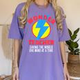 Wonder Teacher Costume Shirt Teacher Halloween Costume Tee Women's Comfort Colors T-Shirt Violet