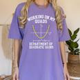 Working On My Quads Algebra Math Gym Teacher Women's Comfort Colors T-Shirt Violet Working On My Quads Algebra Math Gym Teacher Women's Comfort Colors T-Shirt Violet