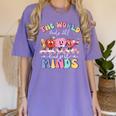 The World Needs All Kinds Of Minds Special Education Teacher Women's Comfort Colors T-Shirt Violet The World Needs All Kinds Of Minds Special Education Teacher Women's Comfort Colors T-Shirt Violet