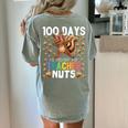 100 Days Of Driving My Teacher Nuts Dabbing Squirrel School Women's Comfort Colors T-Shirt Back Print Bay