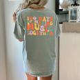 100 Days Of School Music Teacher Women's Comfort Colors T-Shirt Back Print Bay