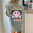 In My 1st Grade Era Smile Face Back To School Teacher Kid Women's Comfort Colors T-Shirt Back Print Bay