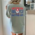 2nd Grade Batter Up Back To School Baseball Teacher Kids Women's Comfort Colors T-Shirt Back Print Bay