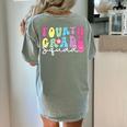 4th Grade Squad Fourth Teacher Student Team Back To School Women's Comfort Colors T-Shirt Back Print Bay 4th Grade Squad Fourth Teacher Student Team Back To School Women's Comfort Colors T-Shirt Back Print Bay