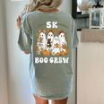 5K Boo Crew Halloween Teacher K5 Floral Ghost Trick Or Teach Women's Comfort Colors T-Shirt Back Print Bay 5K Boo Crew Halloween Teacher K5 Floral Ghost Trick Or Teach Women's Comfort Colors T-Shirt Back Print Bay