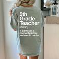 5th Grade Teacher Definition Back To School First Day Women's Comfort Colors T-Shirt Back Print Bay 5th Grade Teacher Definition Back To School First Day Women's Comfort Colors T-Shirt Back Print Bay