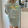 5th Grade Teacher Report Card Appreciation Men Women Women's Comfort Colors T-Shirt Back Print Bay