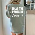 67 Meme Math Six Seven Teacher Brainrot Joke Women's Comfort Colors T-Shirt Back Print Bay