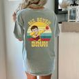 67 Meme Six Seven Bruh Retro Dabbing Teacher School Women's Comfort Colors T-Shirt Back Print Bay