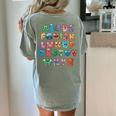 ABC Cute Monster Alphabet Halloween Teacher Costume Kids Women's Comfort Colors T-Shirt Back Print Bay ABC Cute Monster Alphabet Halloween Teacher Costume Kids Women's Comfort Colors T-Shirt Back Print Bay