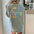 ABC Elemeno Kindergarten Teacher Boy Girl Kid Back To School Women's Comfort Colors T-Shirt Back Print Bay ABC Elemeno Kindergarten Teacher Boy Girl Kid Back To School Women's Comfort Colors T-Shirt Back Print Bay