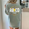 ABCD The Teacher Tour Last Day Of School Rockin' Teacher Women's Comfort Colors T-Shirt Back Print Bay
