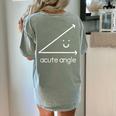 Acute Angle Cute Math Teacher Women's Comfort Colors T-Shirt Back Print Bay Acute Angle Cute Math Teacher Women's Comfort Colors T-Shirt Back Print Bay