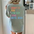 Admit It You Low Key Love Math Bruh Teacher Nerdy Math Women's Comfort Colors T-Shirt Back Print Bay