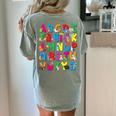 Alphabet Animals ABCs Zoo Kids Boys Girls Teacher Women's Comfort Colors T-Shirt Back Print Bay