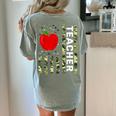 American Flag Camouflage Teacher Patriotic 4th Of July Women's Comfort Colors T-Shirt Back Print Bay