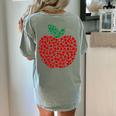 Apple Dot Pattern Art Teacher Appreciation Men Women Humor Women's Comfort Colors T-Shirt Back Print Bay Apple Dot Pattern Art Teacher Appreciation Men Women Humor Women's Comfort Colors T-Shirt Back Print Bay