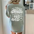 This Art Teacher Wears Red For Ed Men Women Women's Comfort Colors T-Shirt Back Print Bay This Art Teacher Wears Red For Ed Men Women Women's Comfort Colors T-Shirt Back Print Bay