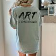 Art Teacher Women's Comfort Colors T-Shirt Back Print Bay Art Teacher Women's Comfort Colors T-Shirt Back Print Bay
