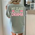 Theatre School Drama Class Musical Theater Drama Teacher Women's Comfort Colors T-Shirt Back Print Bay Theatre School Drama Class Musical Theater Drama Teacher Women's Comfort Colors T-Shirt Back Print Bay