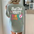 But Did You Take Attendance Teacher Back To School Women's Comfort Colors T-Shirt Back Print Bay But Did You Take Attendance Teacher Back To School Women's Comfort Colors T-Shirt Back Print Bay