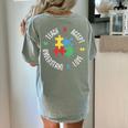 Autism Awareness Teacher Shirt Teach Accept Understand Love Women's Comfort Colors T-Shirt Back Print Bay