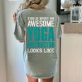 This Is What An Awesome Yoga Instructor Yoga Teacher Women's Comfort Colors T-Shirt Back Print Bay This Is What An Awesome Yoga Instructor Yoga Teacher Women's Comfort Colors T-Shirt Back Print Bay