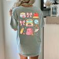 Back To School Coquette Teacher Women Girl Kindergarten PreK Women's Comfort Colors T-Shirt Back Print Bay